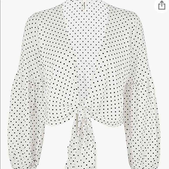 Women’s Long Sleeve V Neck White/Black Polka Dot. Size XL. OFFERS WELCOME‼️‼️ - Picture 8 of 9